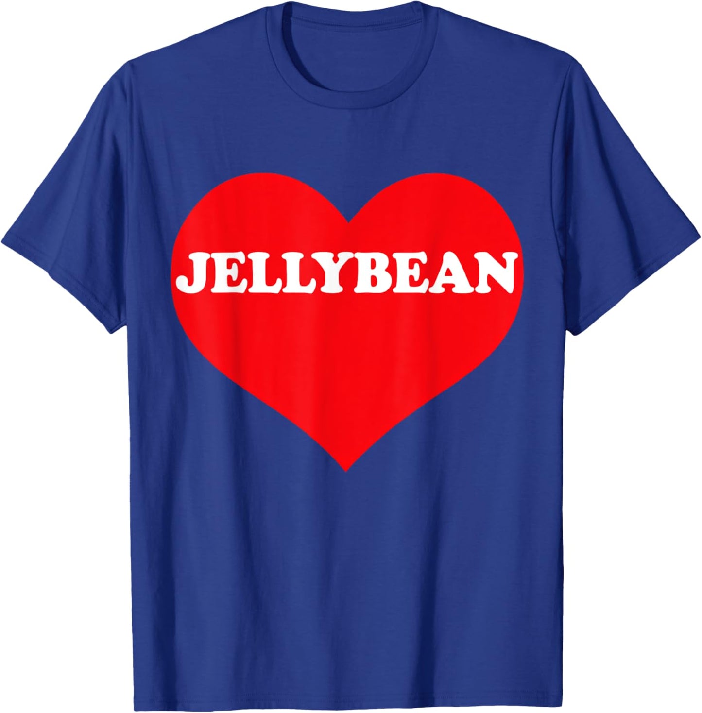 I Heart Jellybean, I Love Jellybean Custom T-Shirt - T-Shirt | Royal