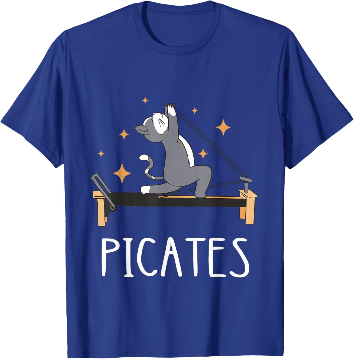 Pilates Cat Pilates Workout Pilates Fitness Instructor Women Kids T-Shirt - T-Shirt | Royal