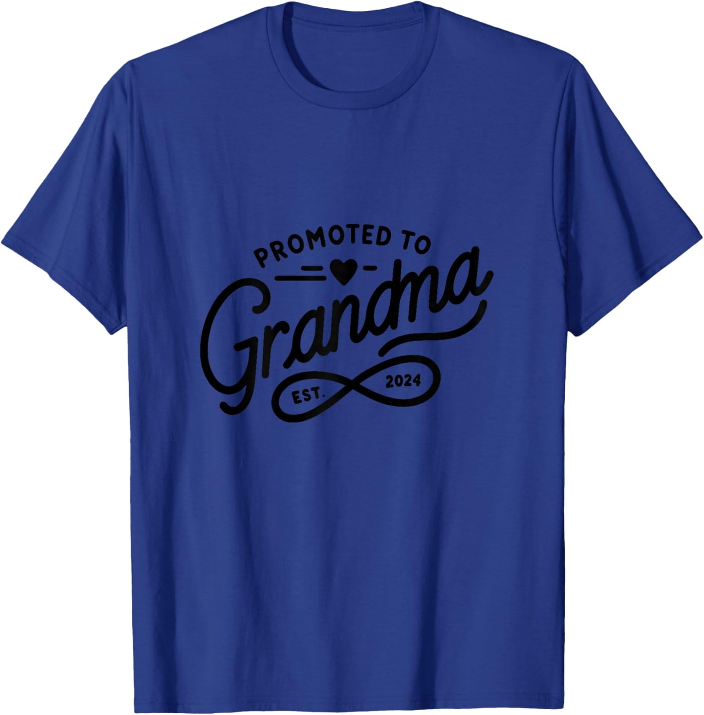 Promoted to Grandma 2024 T-Shirt - T-Shirt | Royal