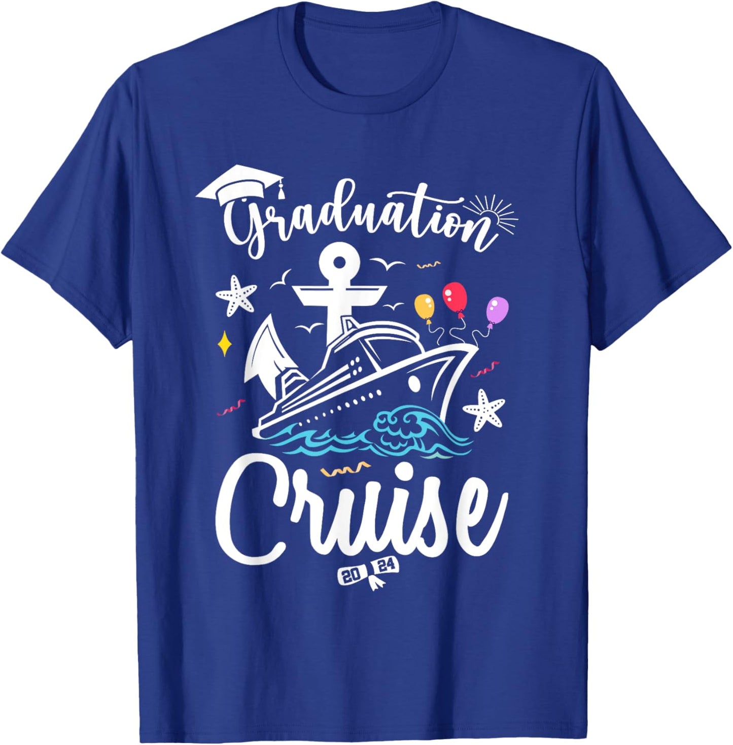 Graduation Cruise 2024 Summer Senior Grad Cruise 2024 Trip Men Women Girls Kids T-Shirt - T-Shirt | Royal