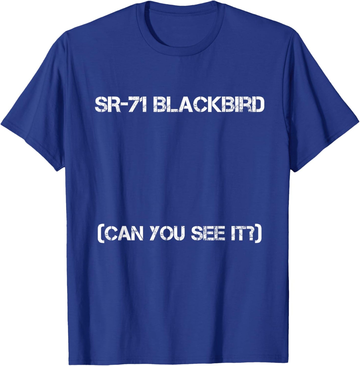 SR-71 Blackbird Blueprint Air Force Military Jet T-Shirt - T-Shirt | Royal