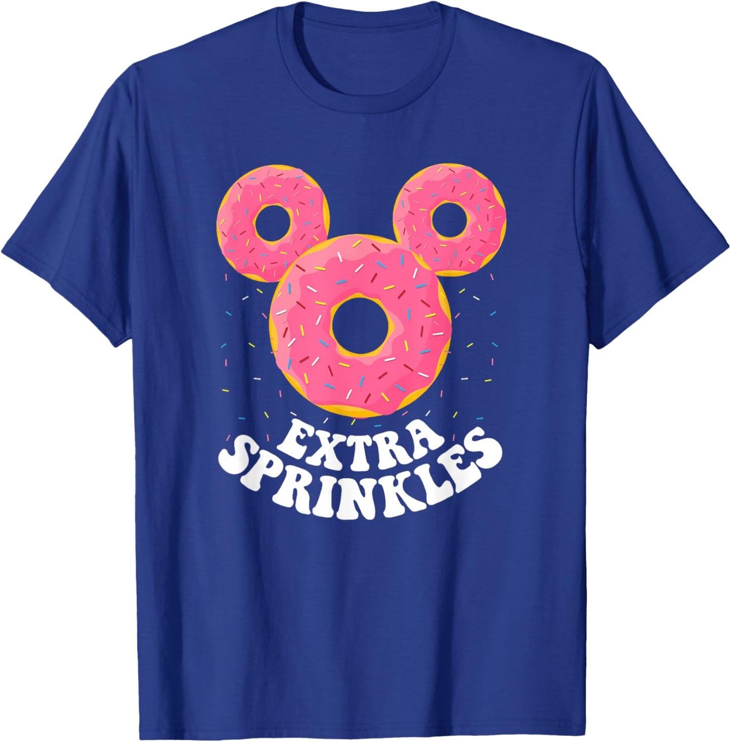 Disney Mickey Mouse Donut Ears Extra Sprinkles Small T-Shirt - T-Shirt | Royal