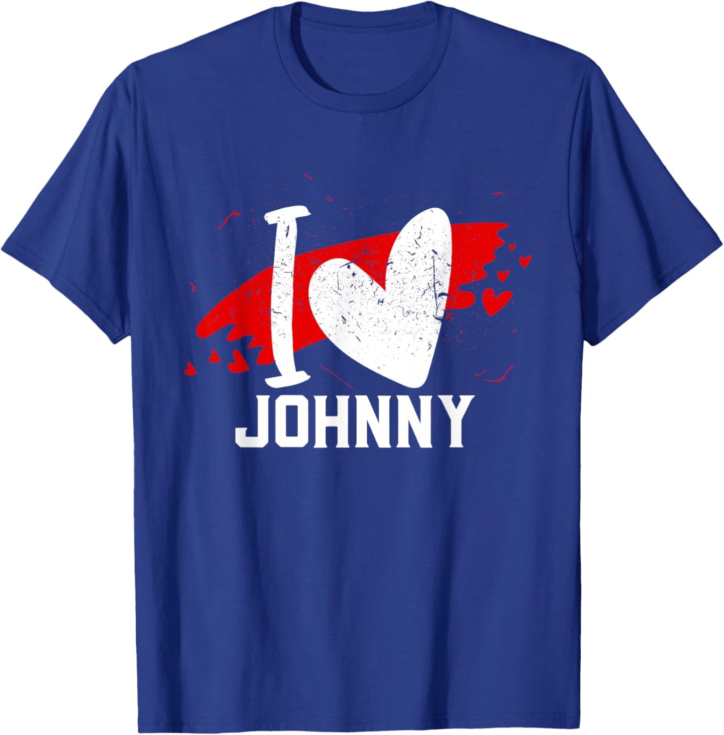 I Love JOHNNY I Heart JOHNNY T-Shirt - T-Shirt | Royal