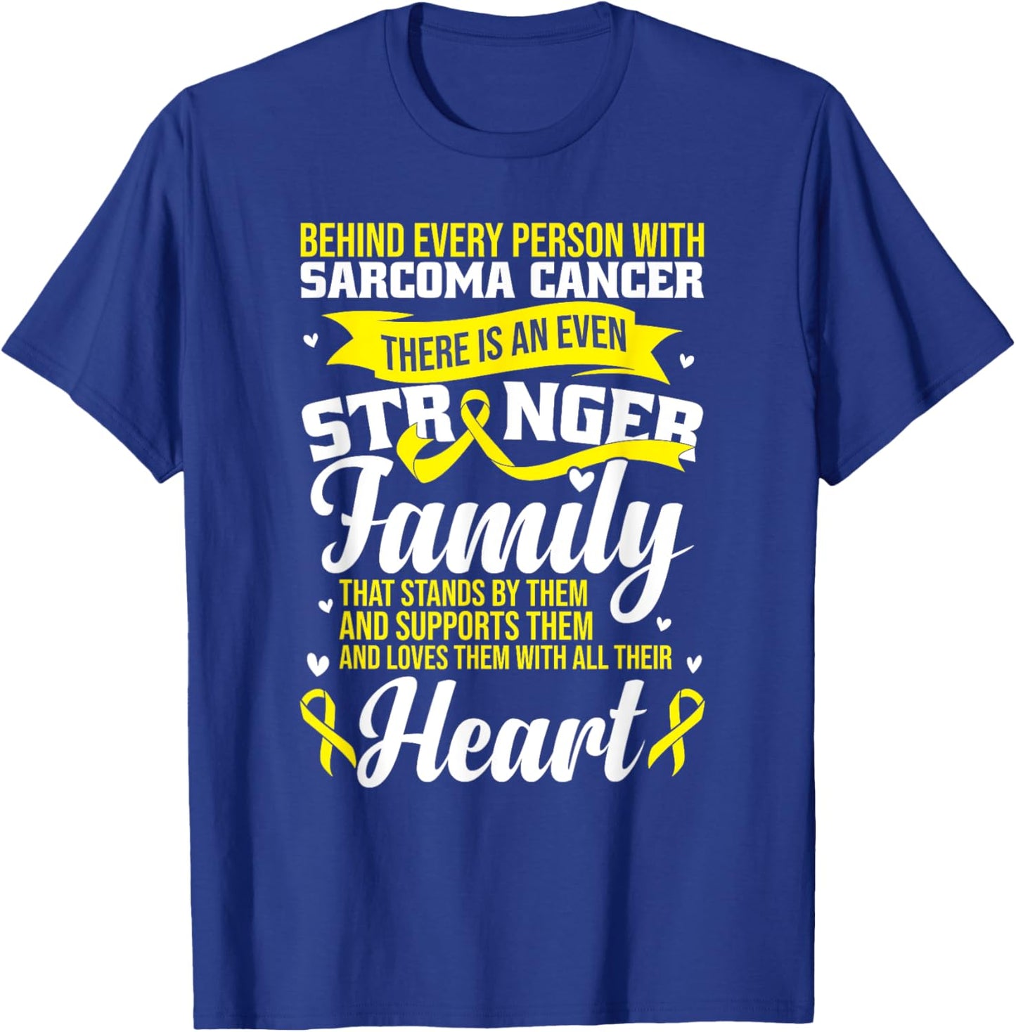 Sarcoma Cancer Support T-Shirt - T-Shirt | Royal