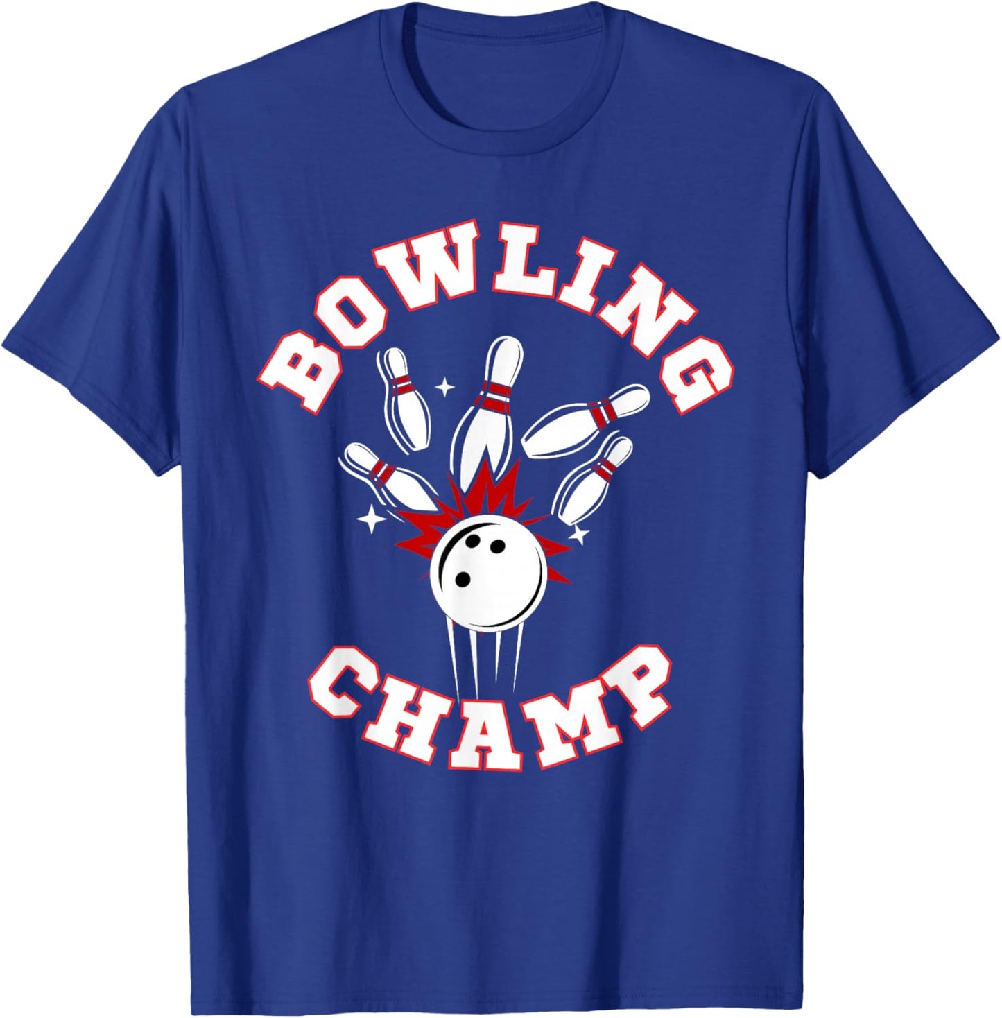Bowling Champ Champion T-Shirt - T-Shirt | Royal