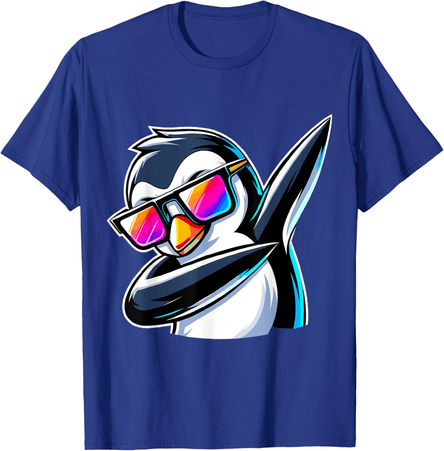 Dabbing Penguin T-Shirt - T-Shirt | Royal