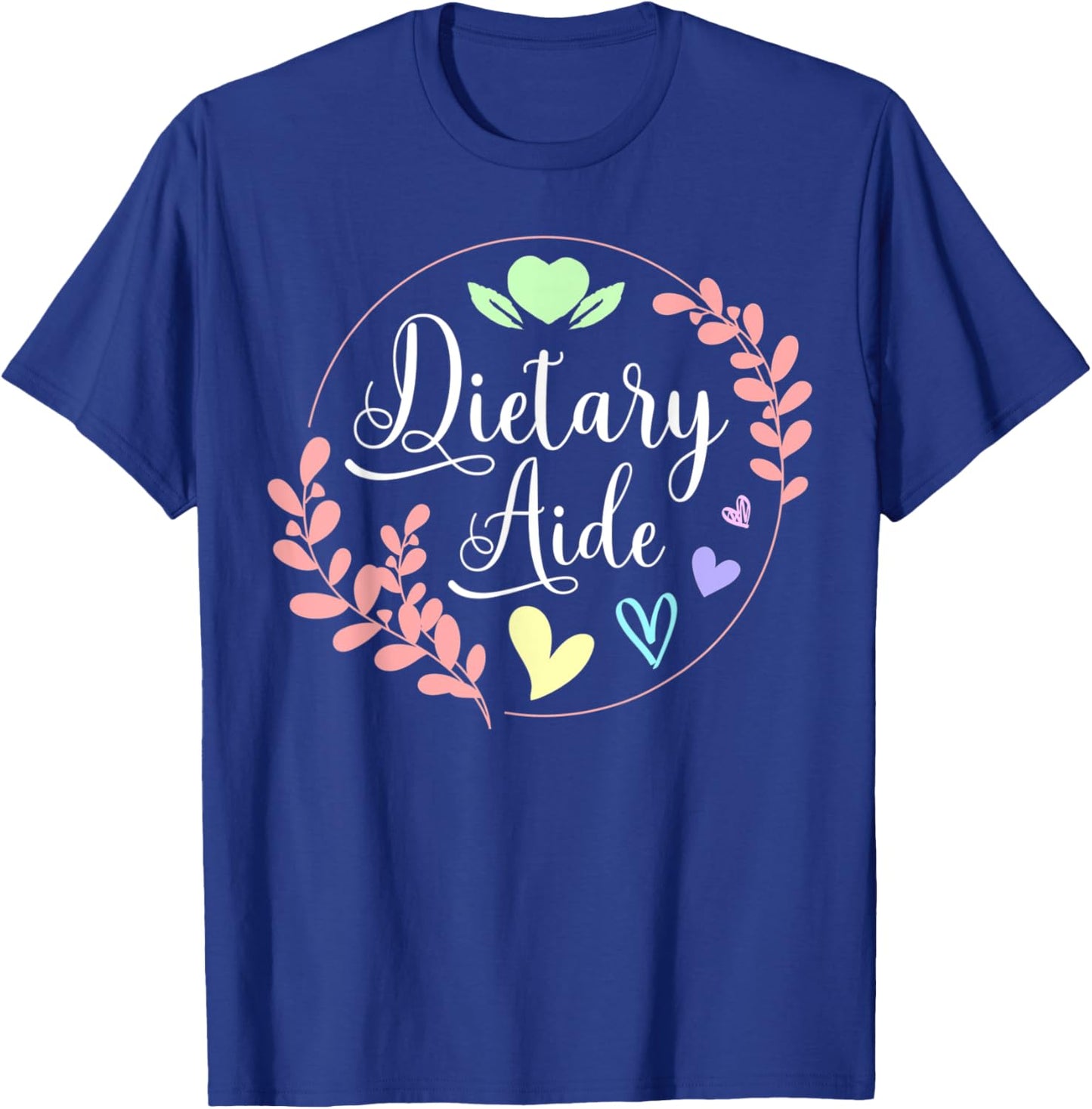 Dietary Aide Heart T-Shirt - T-Shirt | Royal
