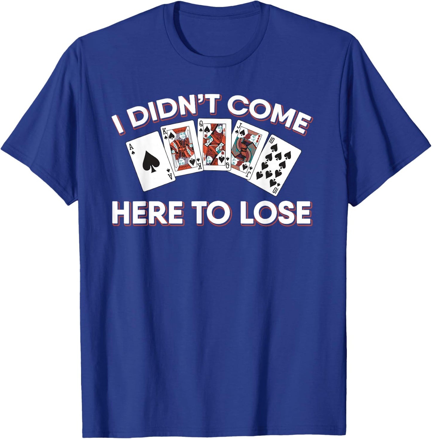 Poker Player Texas Holdem - Card Game Poker T-Shirt - T-Shirt | Royal