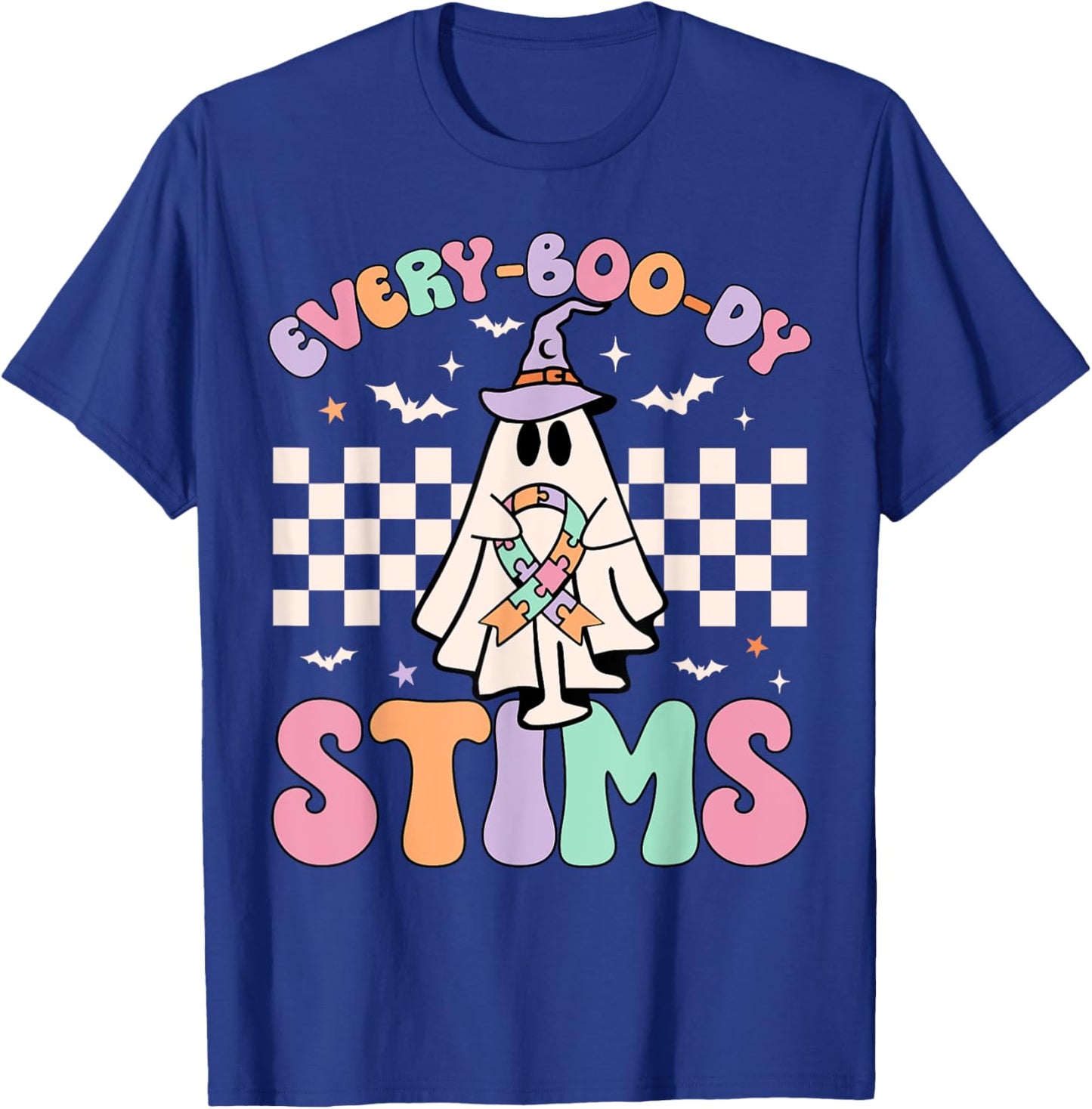 Sped Teacher Halloween Everybody Stims Special Education ABA T-Shirt - T-Shirt | Royal