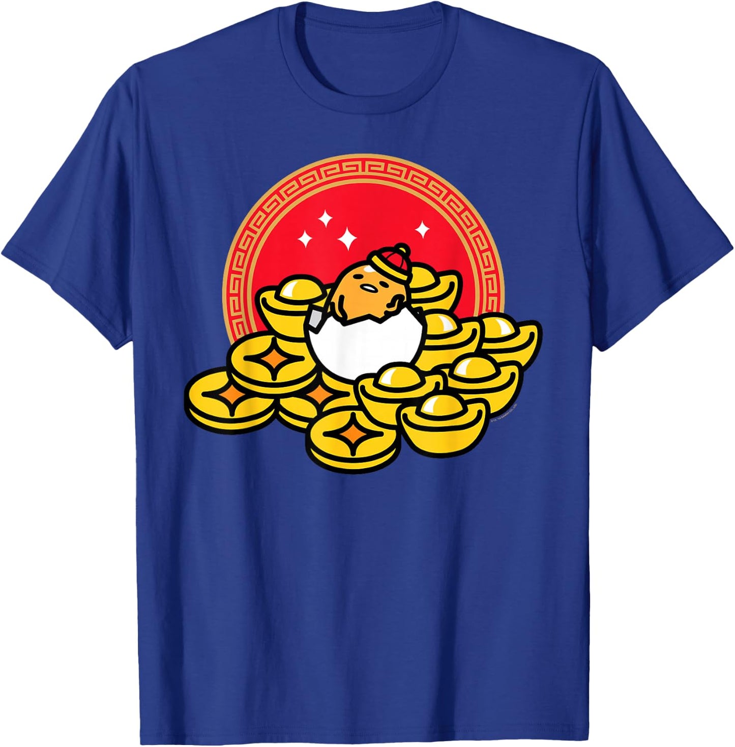 Gudetama The Lazy Egg Happy Lunar New Year T-Shirt - T-Shirt | Royal
