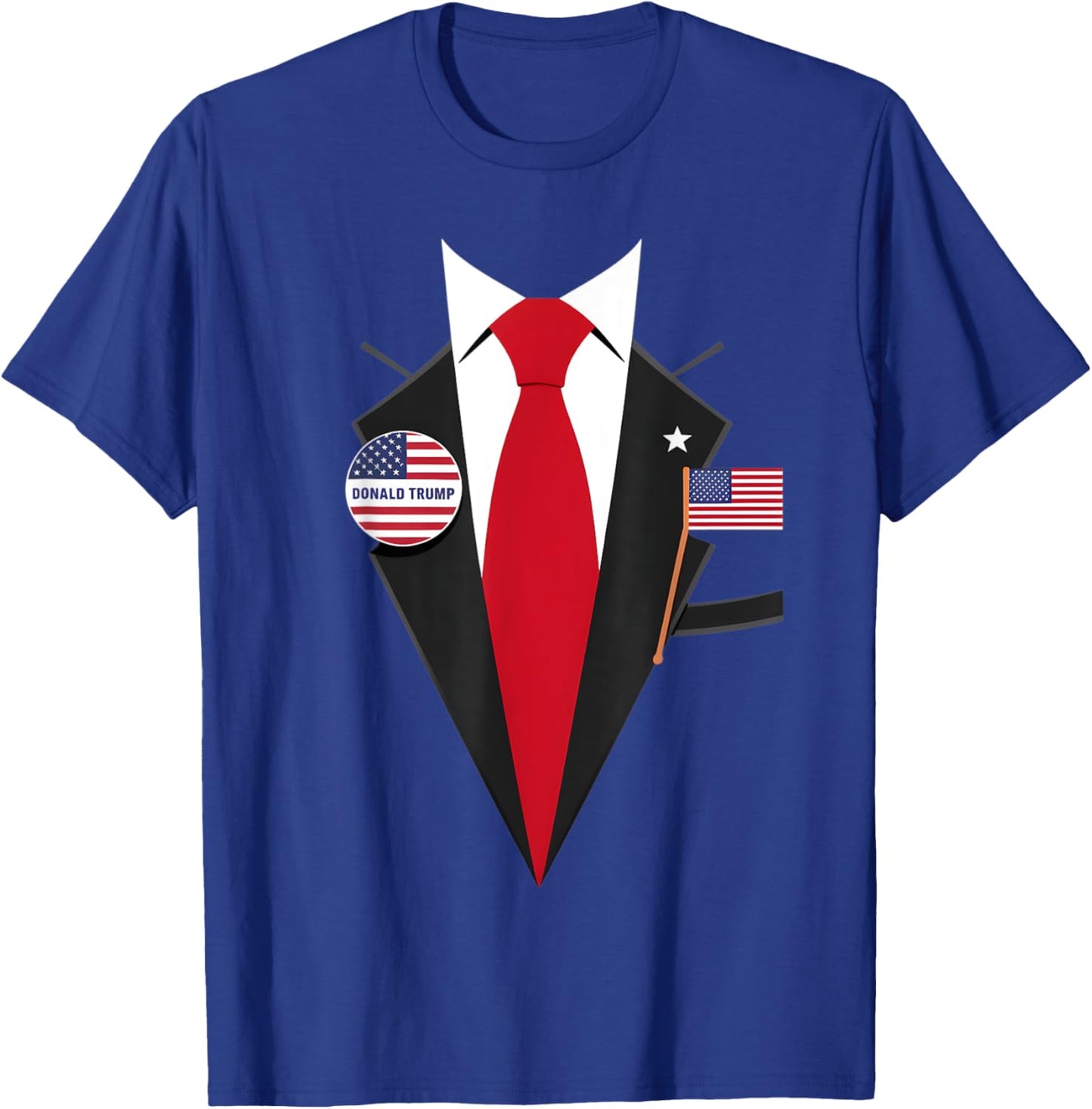 Donald Trump Suit and Tie Halloween Costume T-Shirt - T-Shirt | Royal