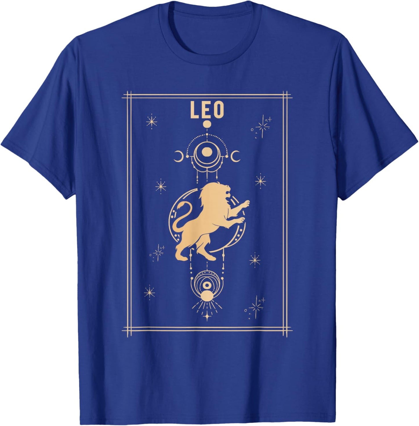 Leo Zodiac Gifts Born In August Birthday Season Men Women T-Shirt - T-Shirt | Royal