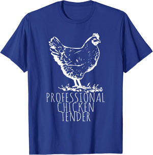 Professional Chicken Tender Crazy Chicken Lady T-Shirt - T-Shirt | Royal
