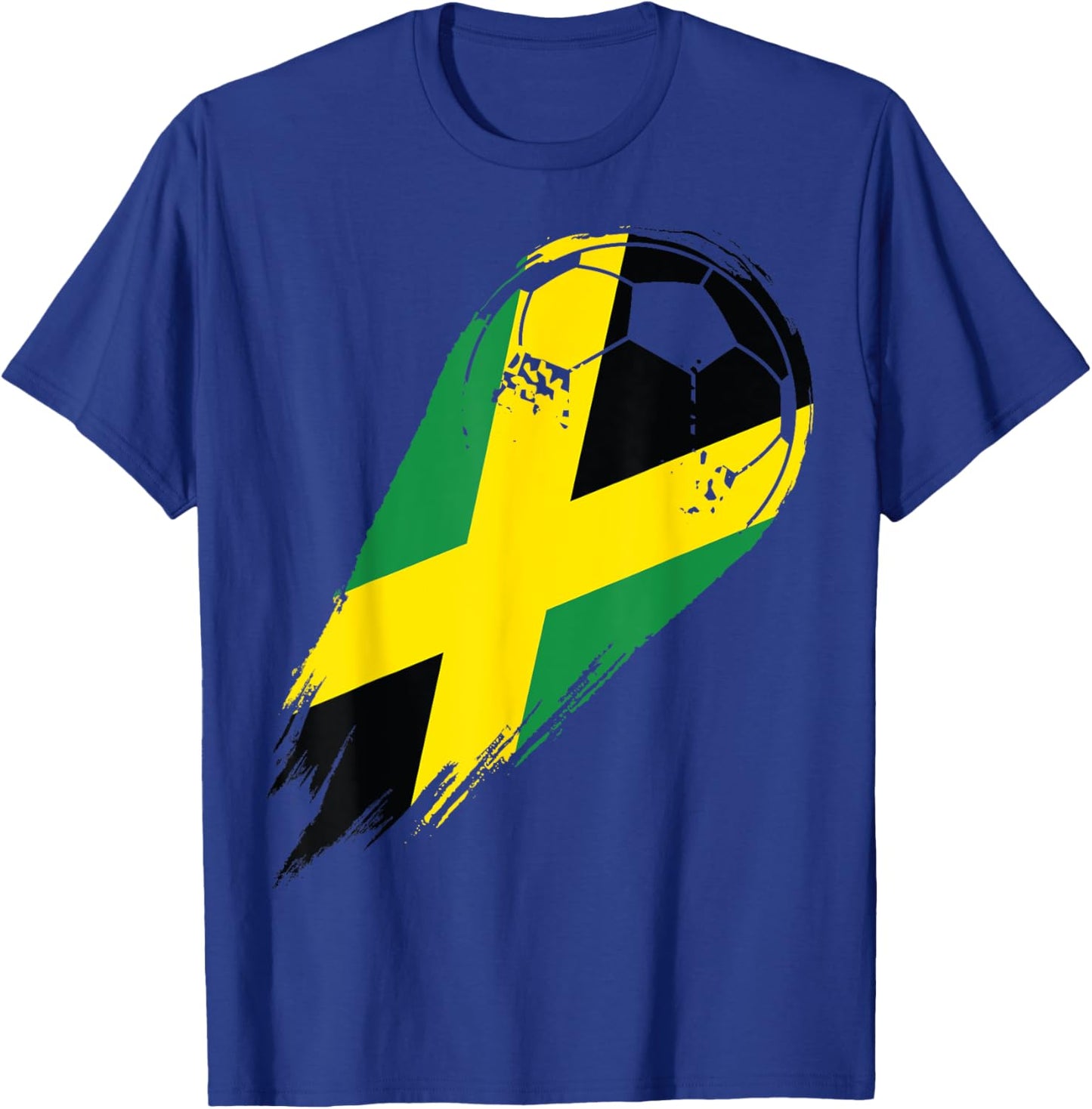 Soccer with flag of Jamaica T-Shirt - T-Shirt | Royal