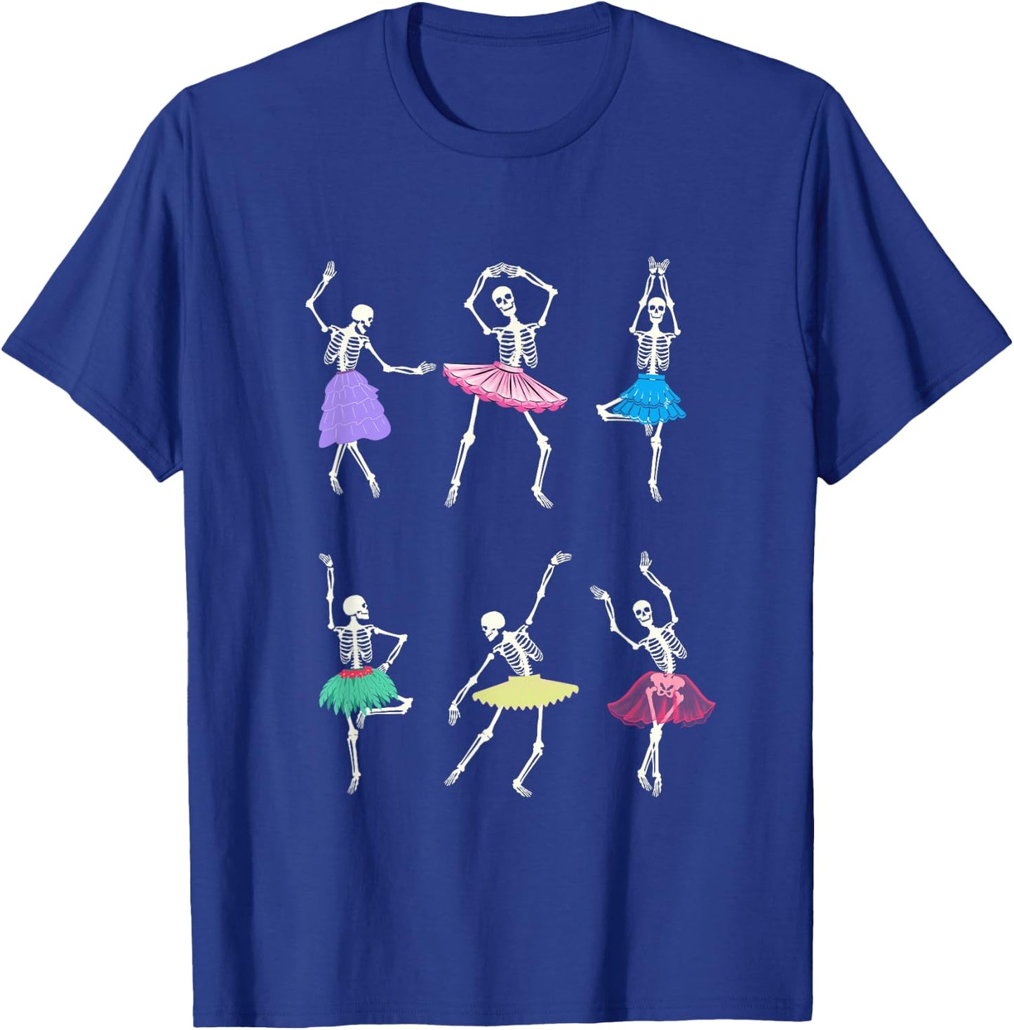 Skeleton Ballerinas Ballet Dance Cute Halloween Costume Girl T-Shirt - T-Shirt | Royal