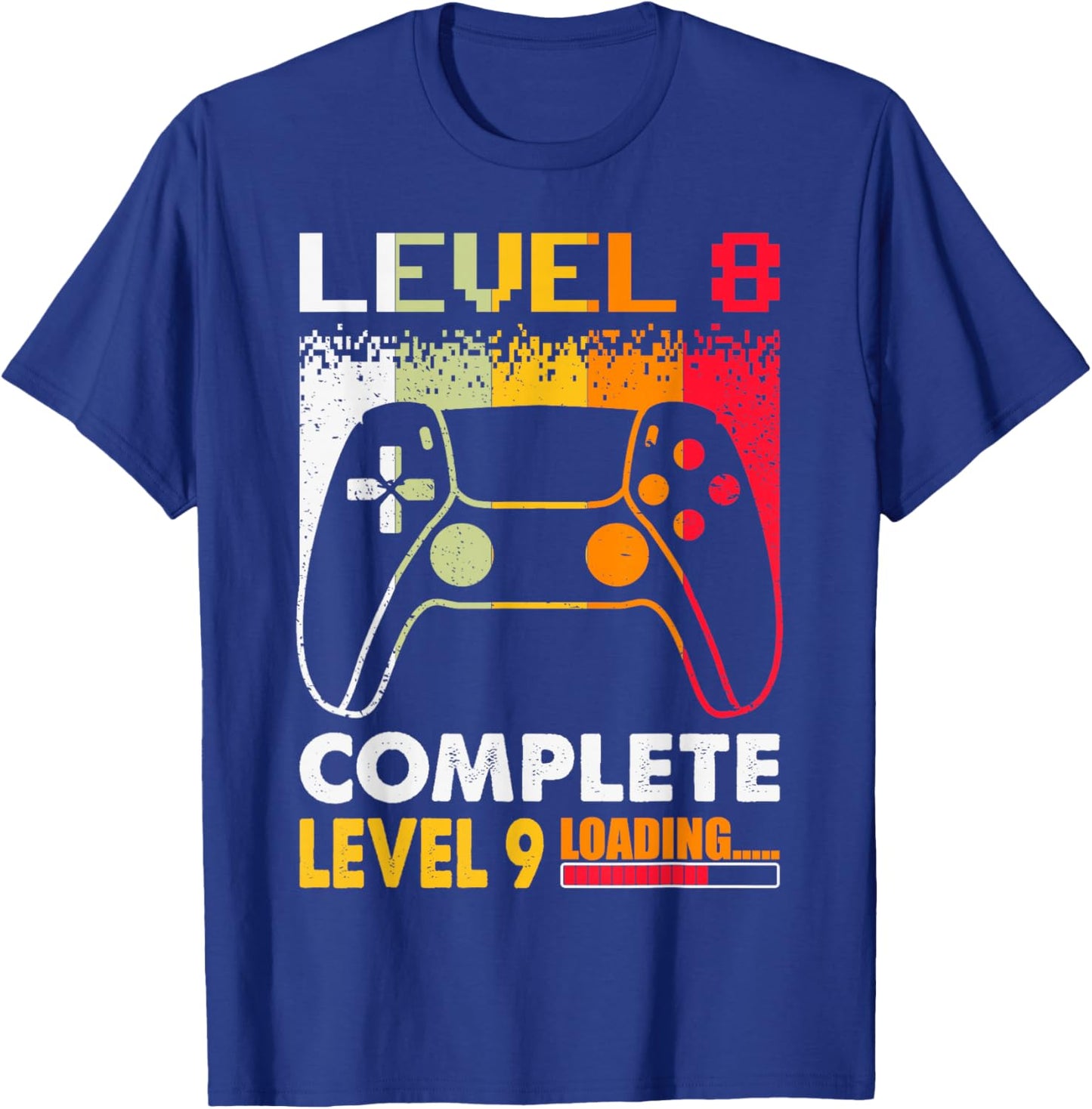Level 8 Complete Level 9 Loading 8th Wedding Anniversary T-Shirt - T-Shirt | Royal
