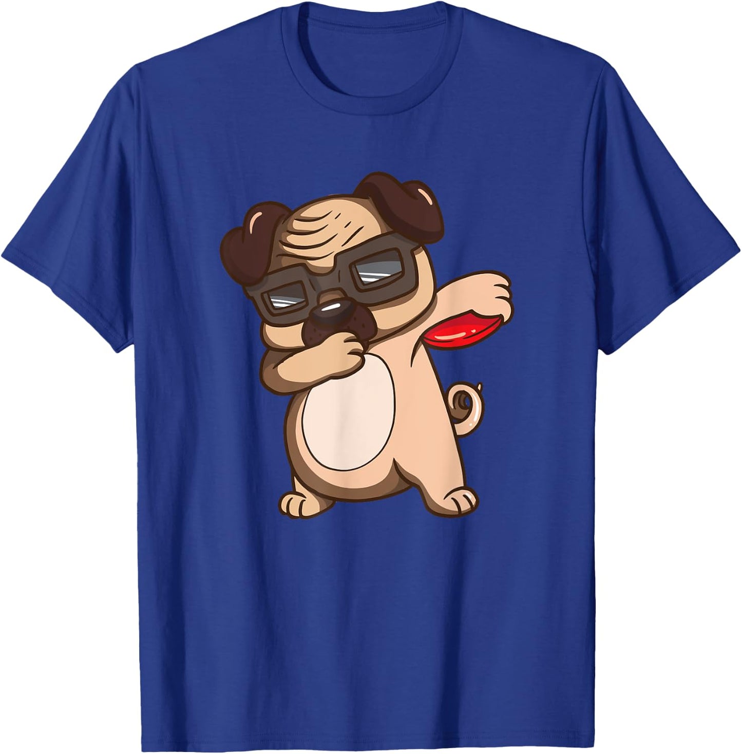 Disc Golf Pug Dog Shirt Kids Funny Disc Golf Gifts T-Shirt - T-Shirt | Royal