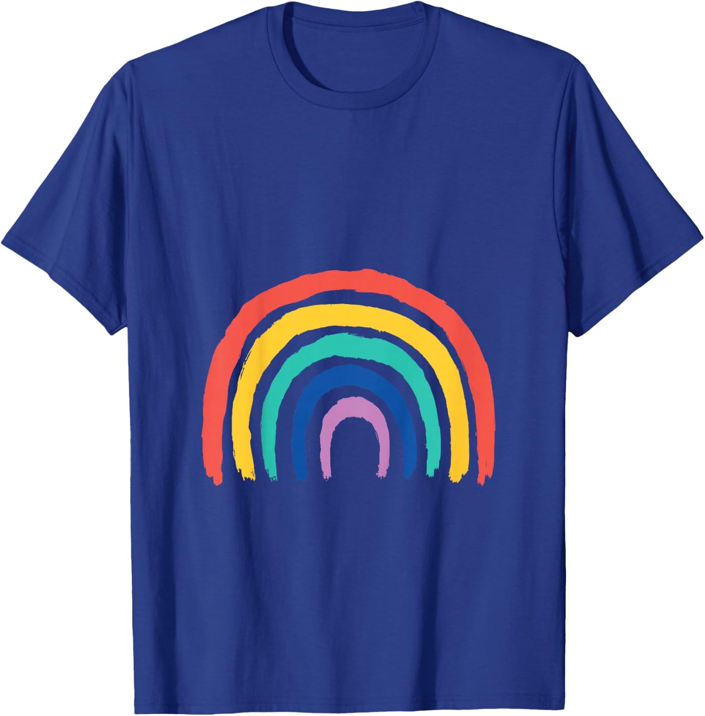 Kids Sweet Children Rainbow Design Painted Girl Gift Birthday T-Shirt - T-Shirt | Royal