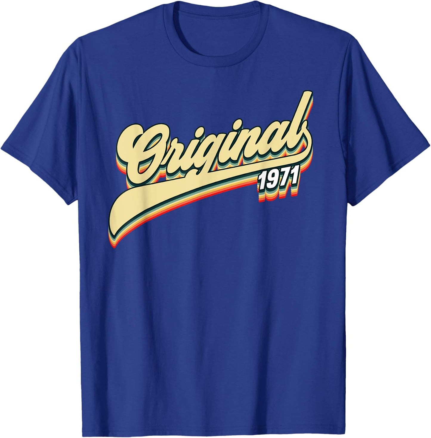 1971 Birthday T-Shirt - T-Shirt | Royal