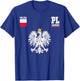 Poland Fan Polish Eagle Polska Flag T-Shirt - T-Shirt | Royal