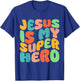 Jesus Is My Superhero Christian Religious T-Shirt - T-Shirt | Royal