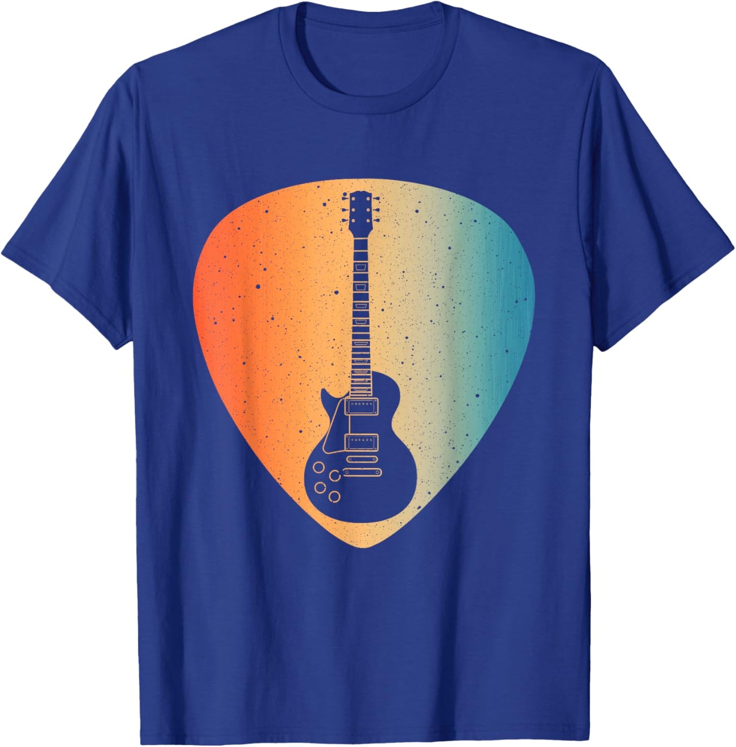 Cool Guitar Players Art Men Women Vintage Acoustic Guitarist T-Shirt - T-Shirt | Royal