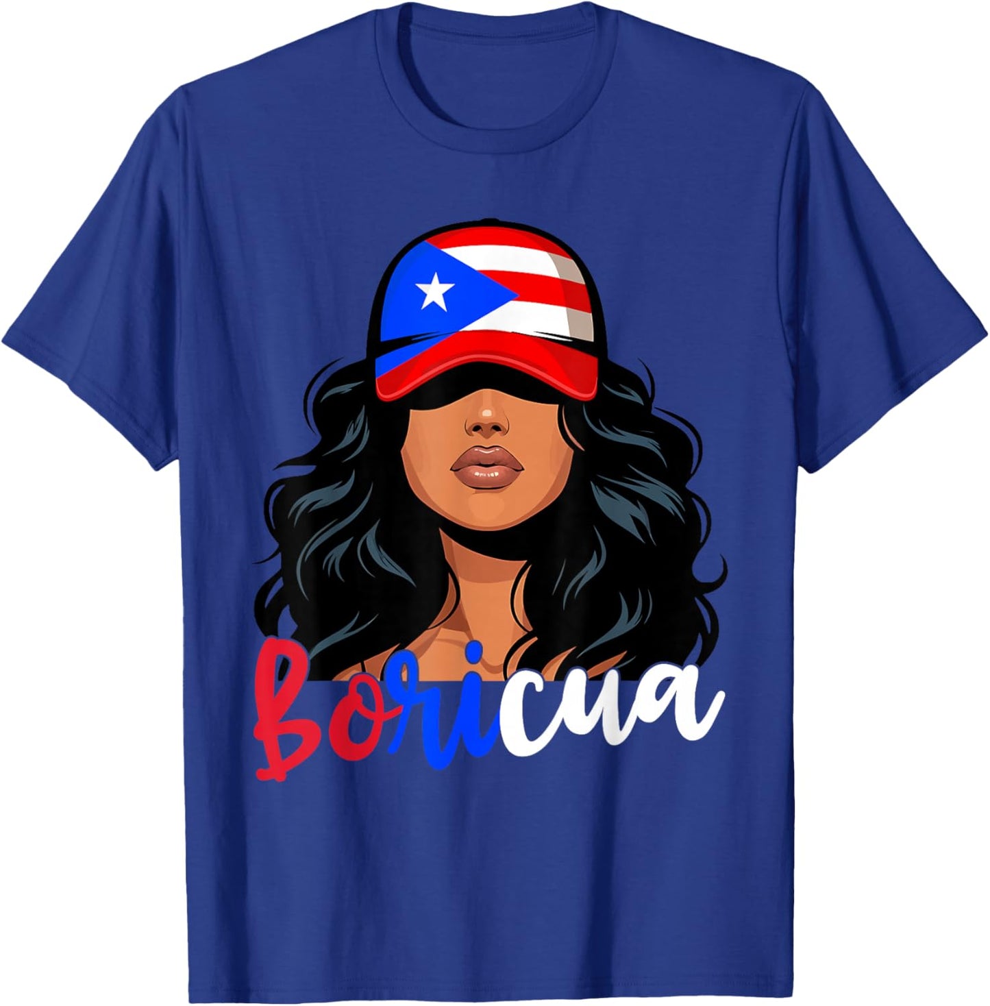 Puerto Rican Girl Puerto Rico Flag Proud Boricua Women T-Shirt - T-Shirt | Royal