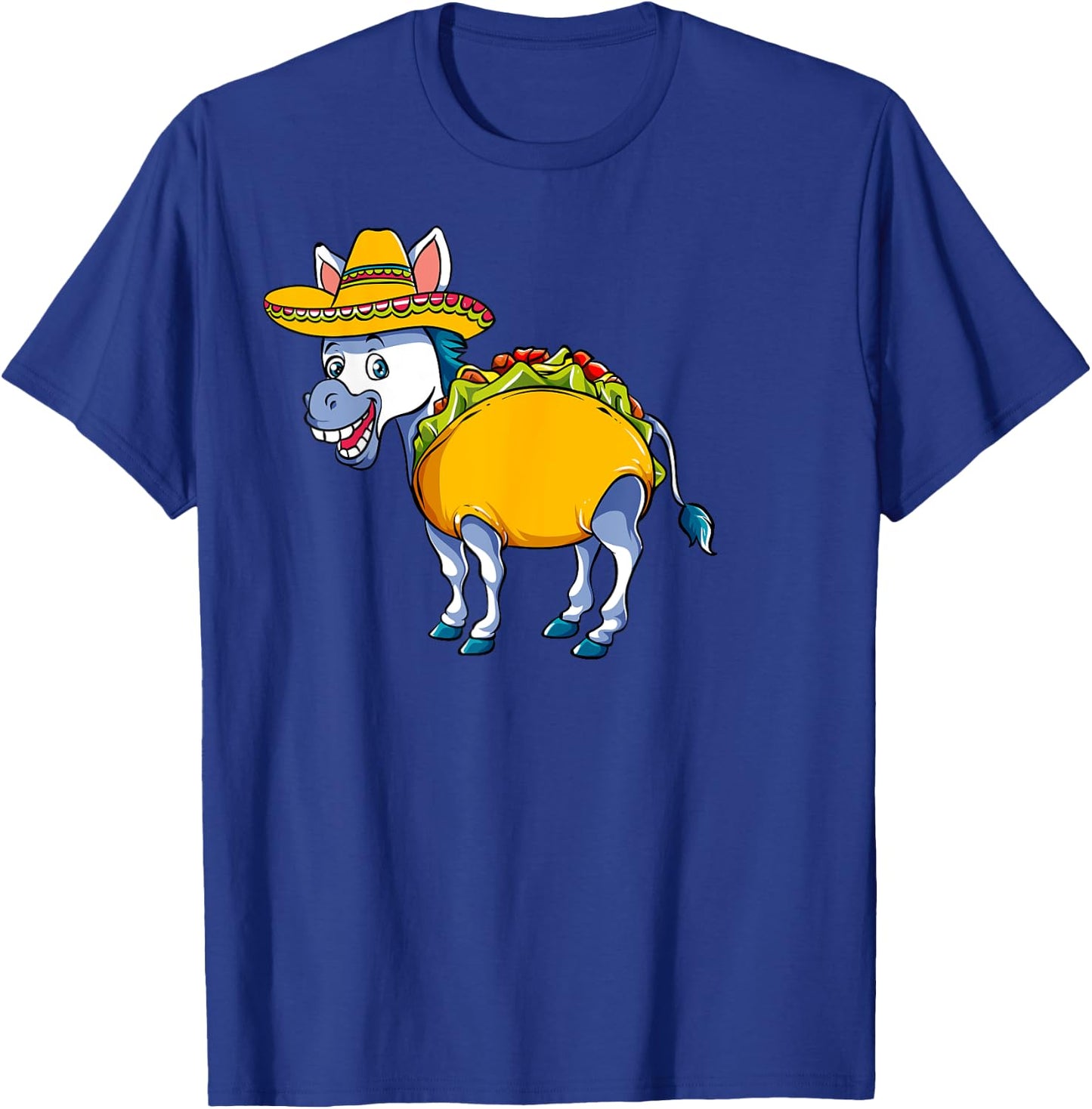 Donkey Taco Hilarious Burro Design for Cinco de Mayo T-Shirt - T-Shirt | Royal