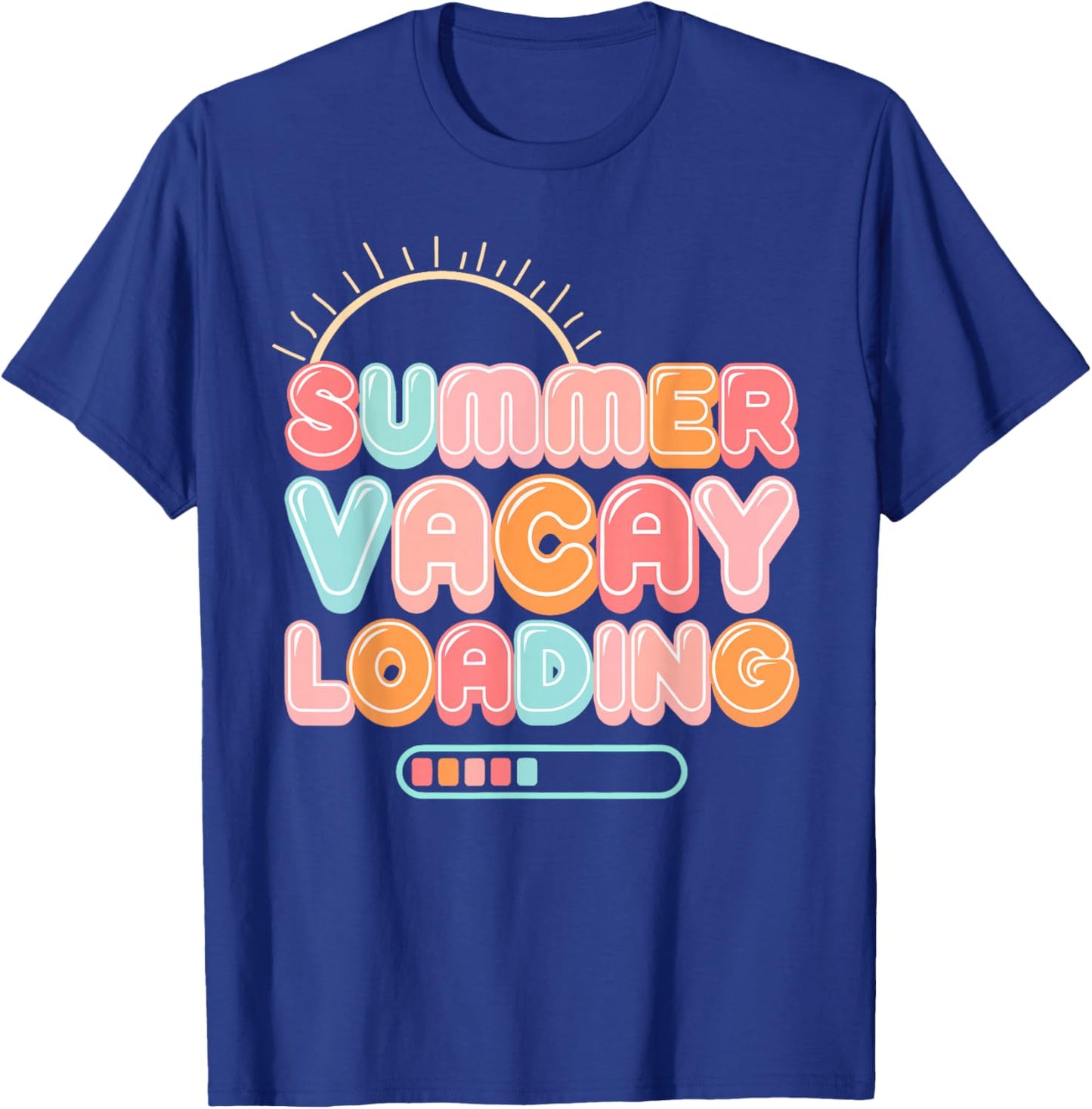 Summer Vacay Loading Vacation Hawaii Beach Family Matching Women Girls Kids T-Shirt - T-Shirt | Royal