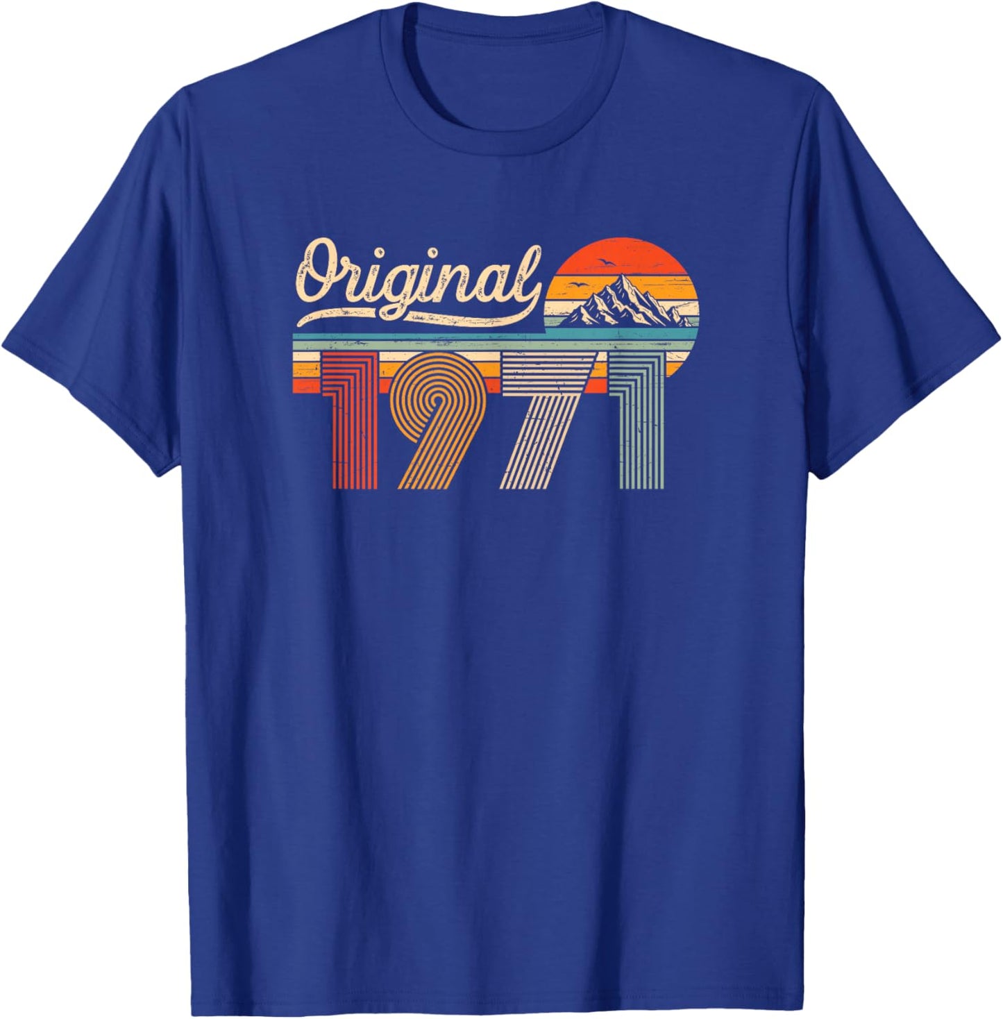 Original 1971 Jahrgang Vintage 55 Jahre Geburtstag Mann Frau T-Shirt - T-Shirt | Royal