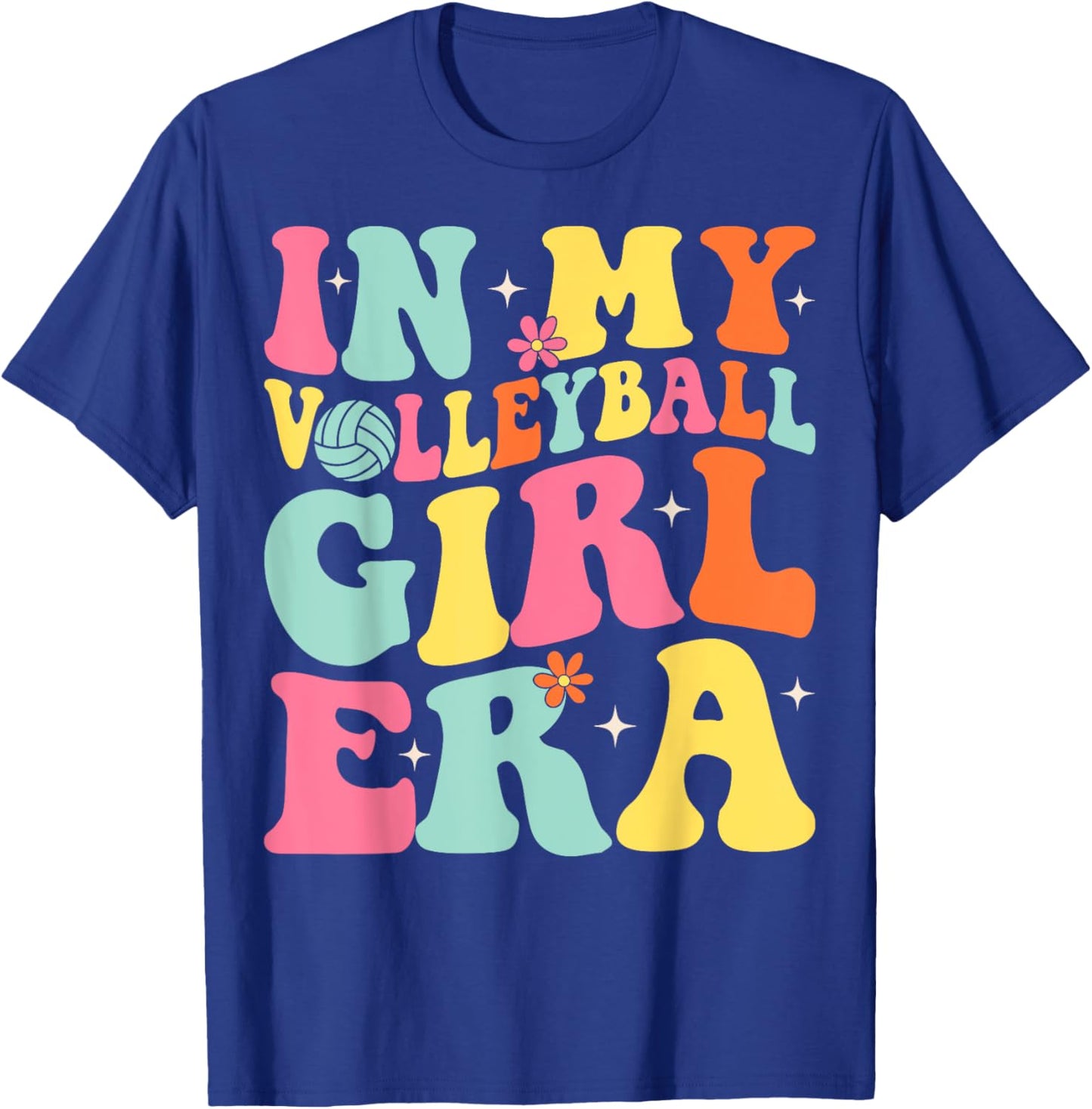 Groovy In My Volleyball Girl Era T-Shirt - T-Shirt | Royal