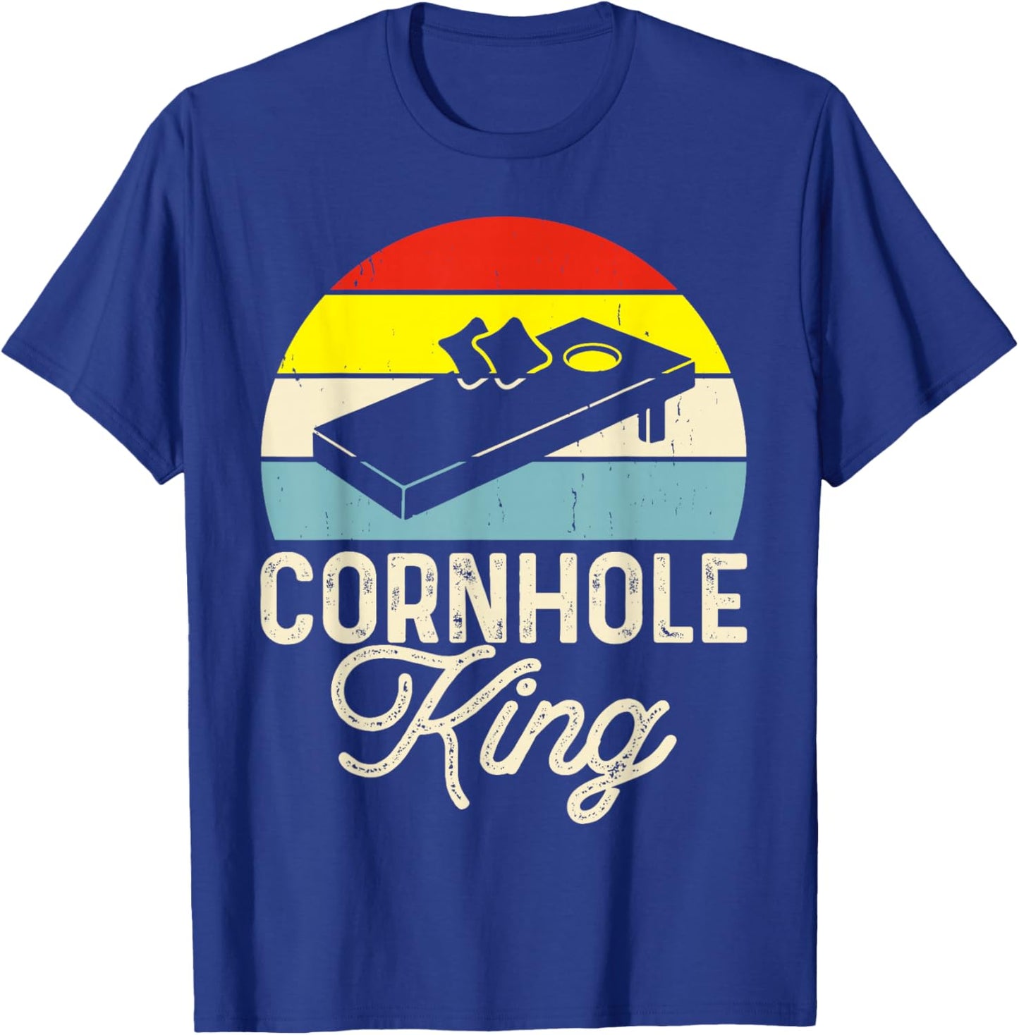 Cornhole King T-Shirt - T-Shirt | Royal