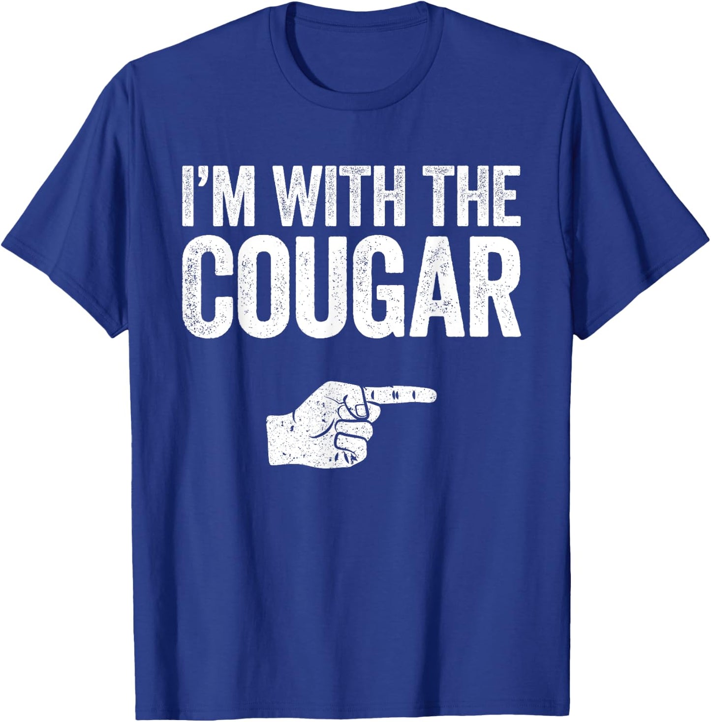 I'm With The Cougar Matching Cougar Costume Shirt T-Shirt - T-Shirt | Royal