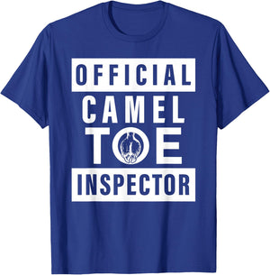 Official Camel Toe Inspector - Funny Sarcastic Adult Humour T-Shirt - T-Shirt | Royal