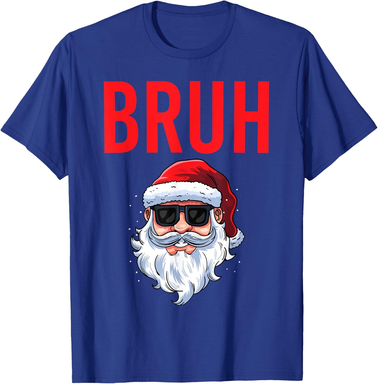 Merry Christmas Bruh Meme Funny Saying for Brother Boys Men T-Shirt - T-Shirt | Royal