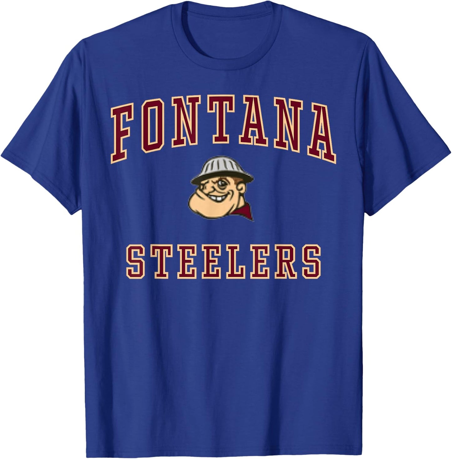 Fontana High School Steelers C1 T-Shirt - T-Shirt | Royal