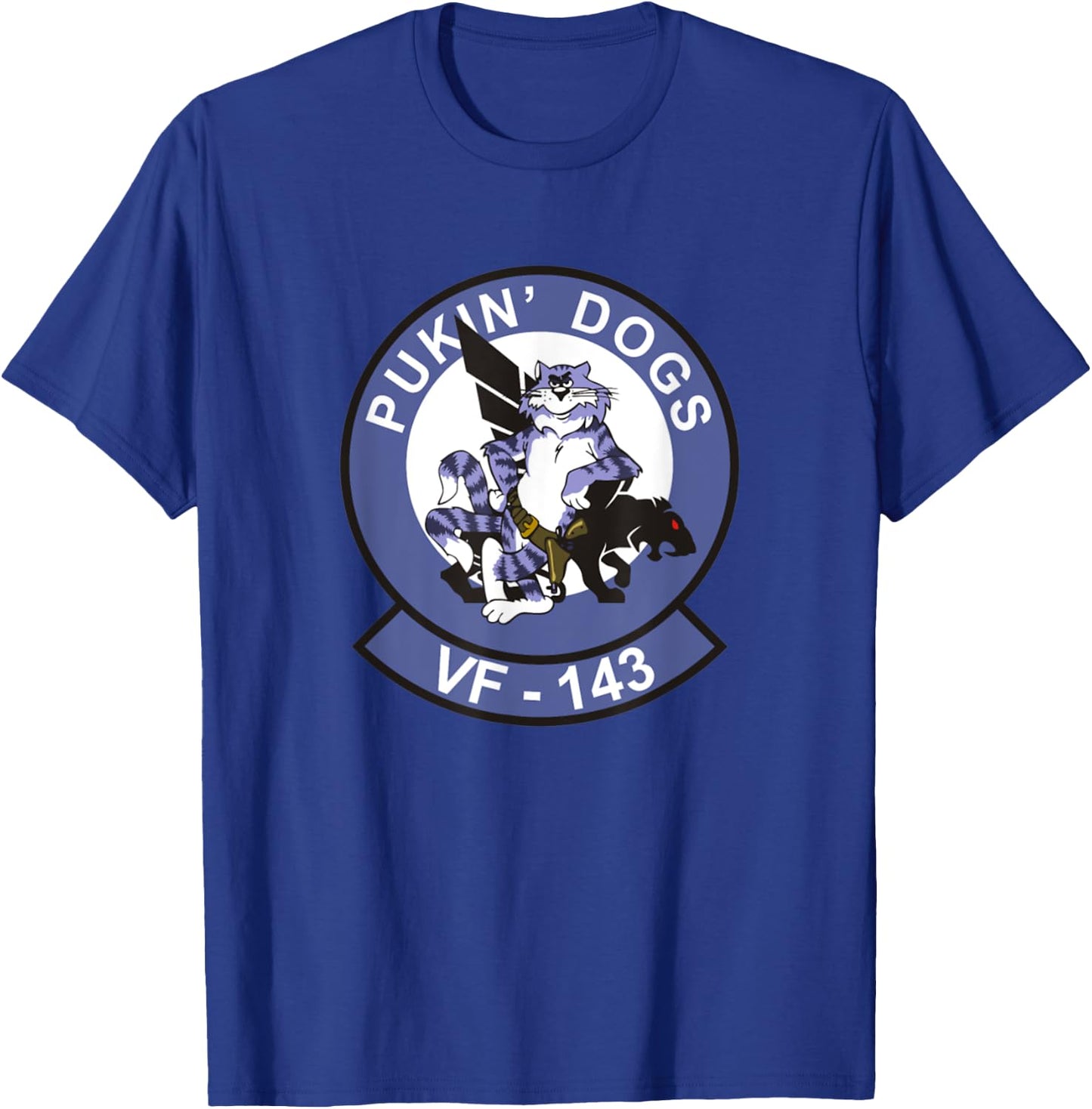 Pukin Dogs VF-143 Hornet Squadron T-Shirt - T-Shirt | Royal