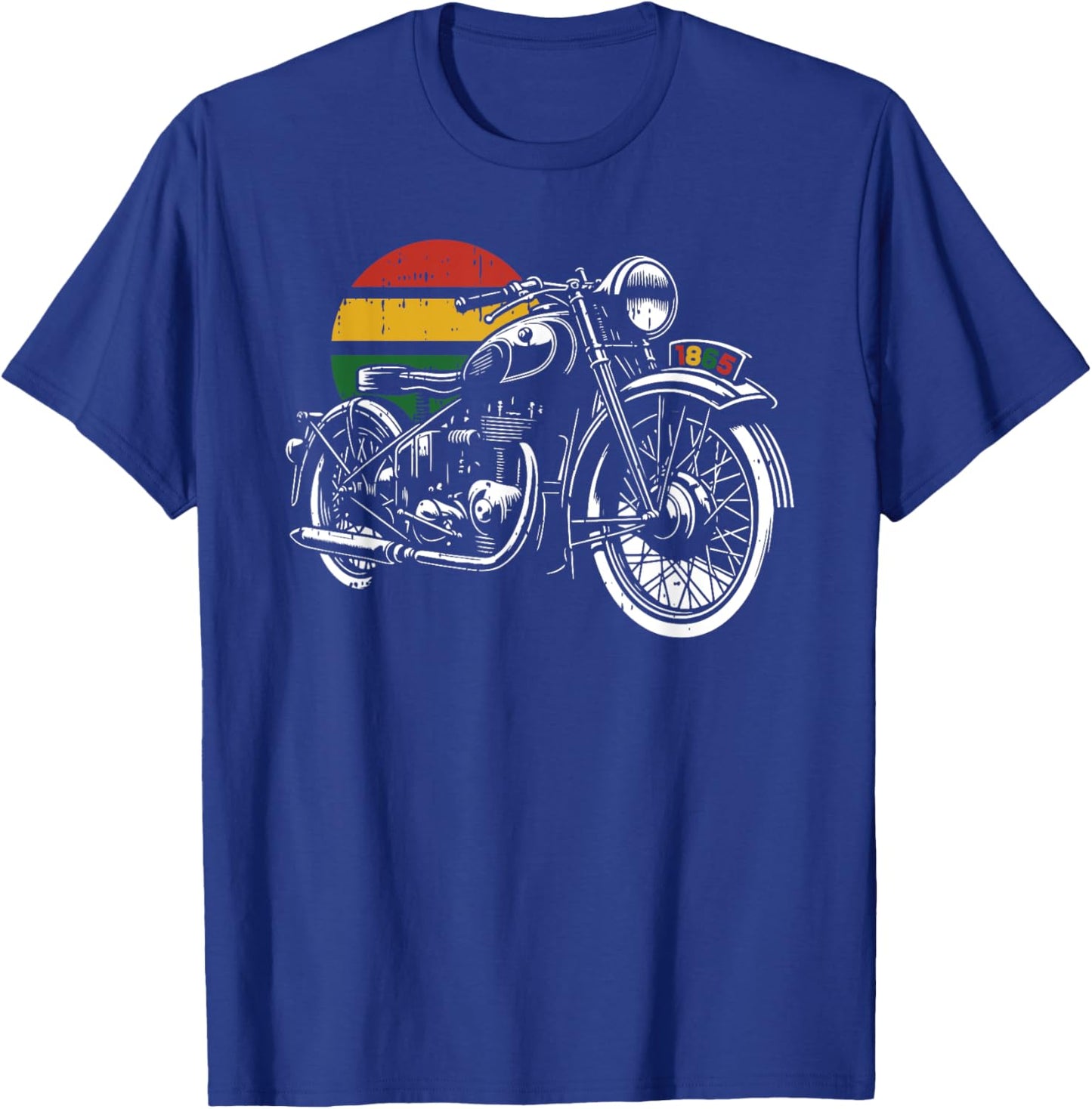 Pan African Motorcycle Juneteenth BLM Black History Men T-Shirt - T-Shirt | Royal