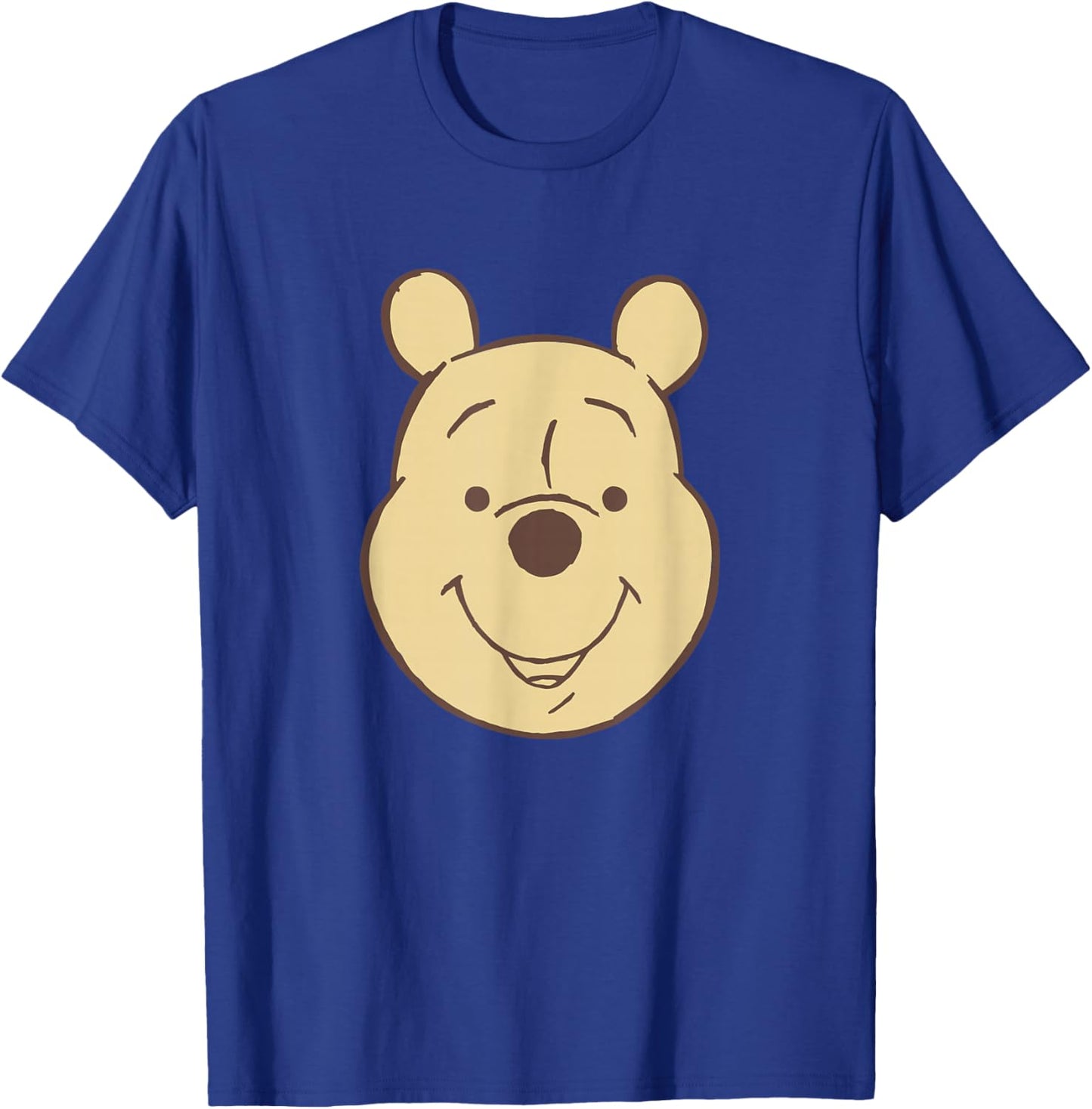 Disney Winnie The Pooh Classic Vintage Bear Big Face T-Shirt - T-Shirt | Royal