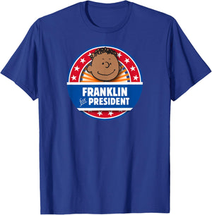 Peanuts Franklin for President T-Shirt - T-Shirt | Royal