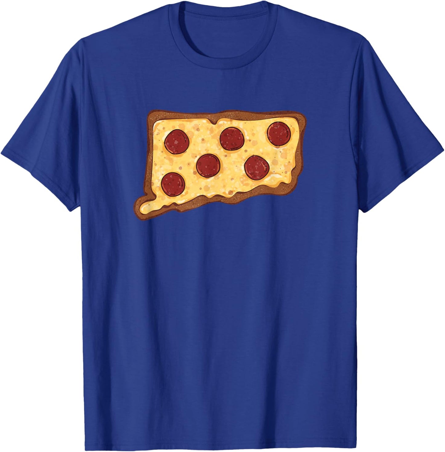 Connecticut Pizza T-Shirt - T-Shirt | Royal