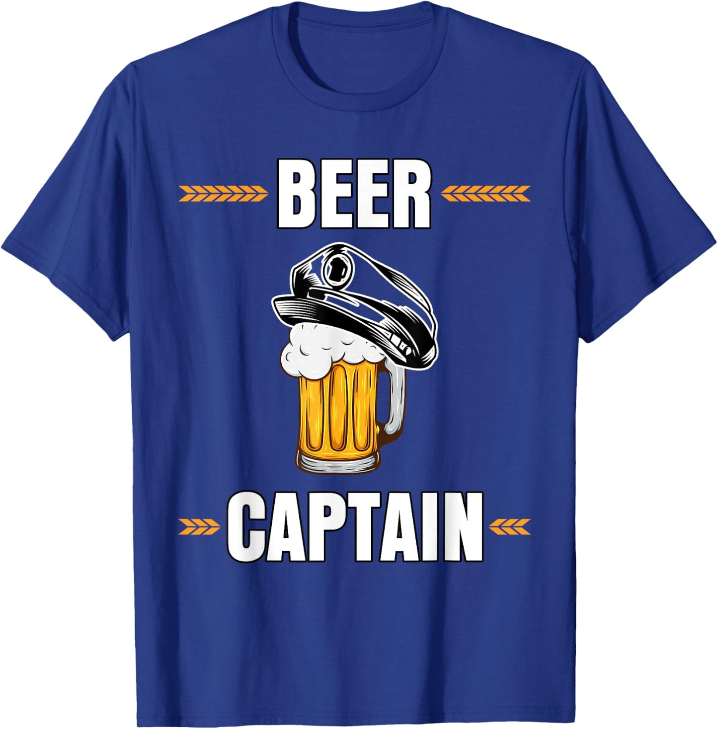 Stag Night Beer Captain Funny Beer Saying T-Shirt - T-Shirt | Royal