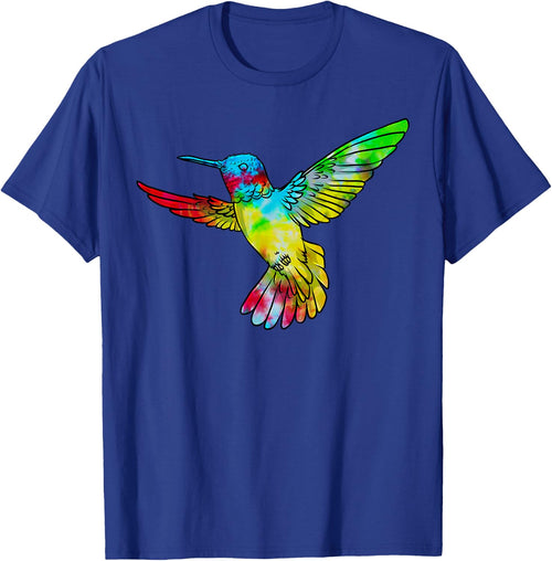 Vintage Tie Dye Hummingbird Birds Humming Bird Watcher