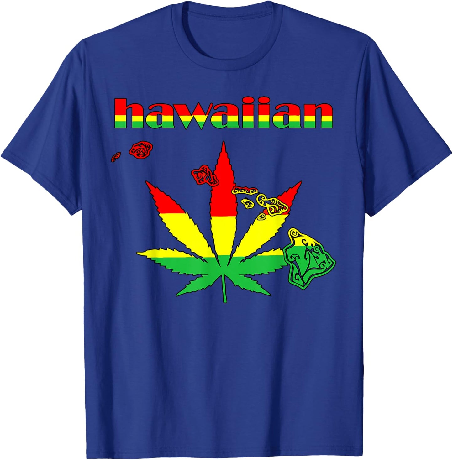 Hawaiian Pakalolo Reggae T-Shirt - T-Shirt | Royal