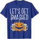Lets Get Smashed Jack O Lantern Beer Halloween Drinking Men T-Shirt - T-Shirt | Royal
