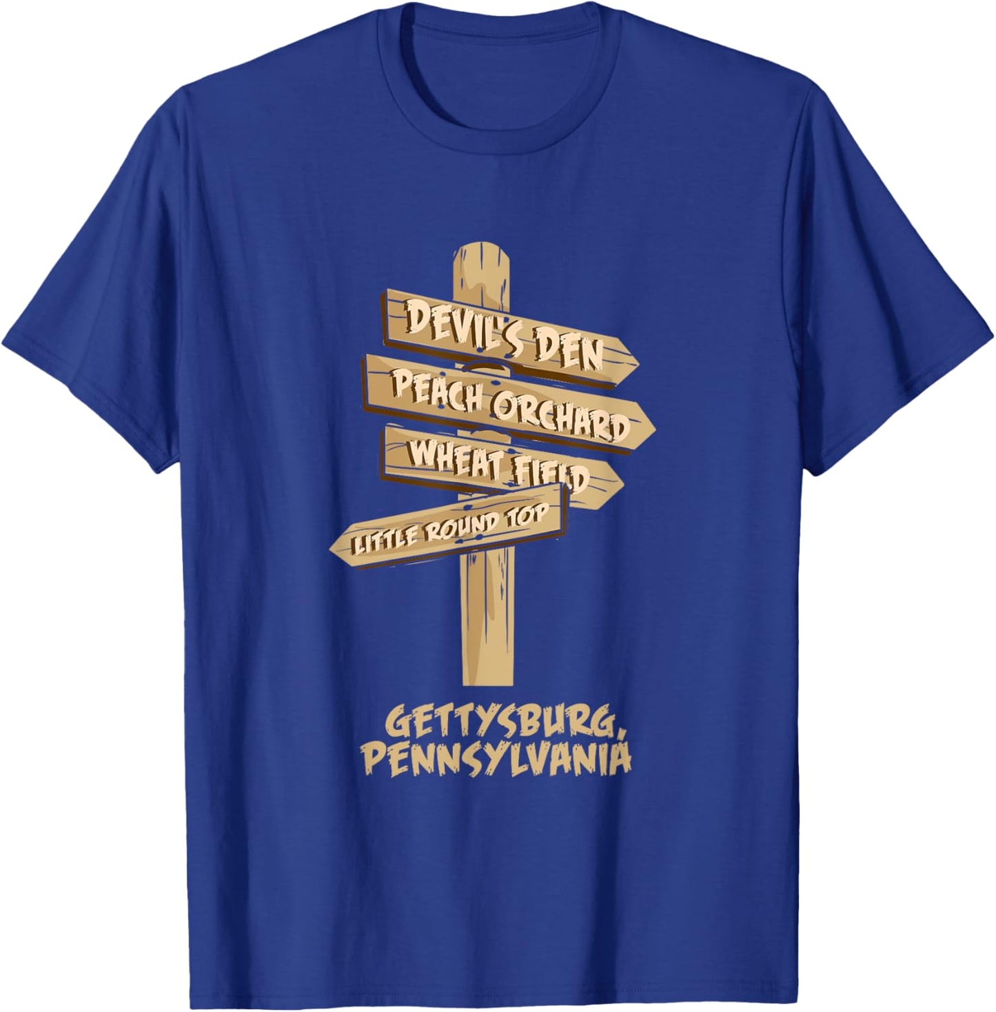 Gettysburg Pennsylvania American civil war - US History T-Shirt - T-Shirt | Royal