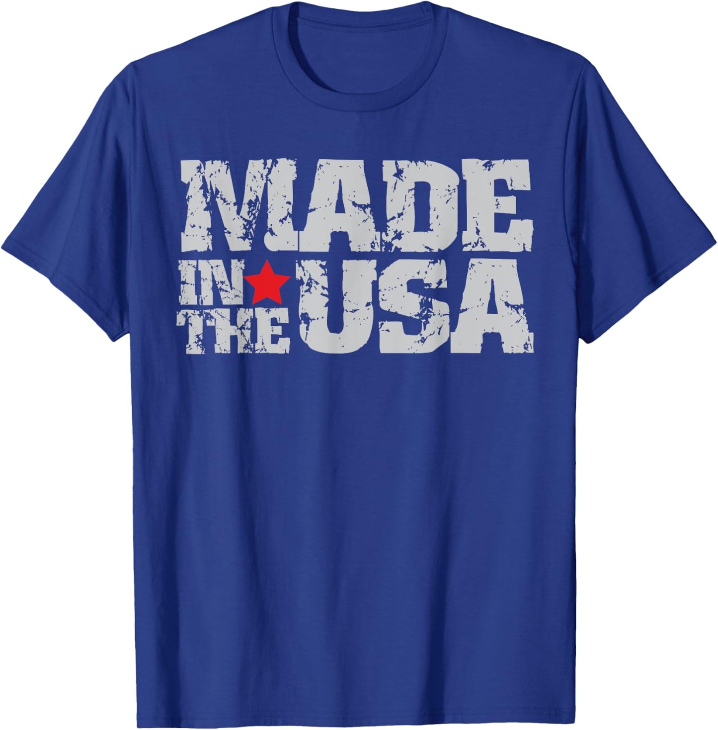 Made in the USA, Proud Born in the USA T-Shirt - T-Shirt | Royal