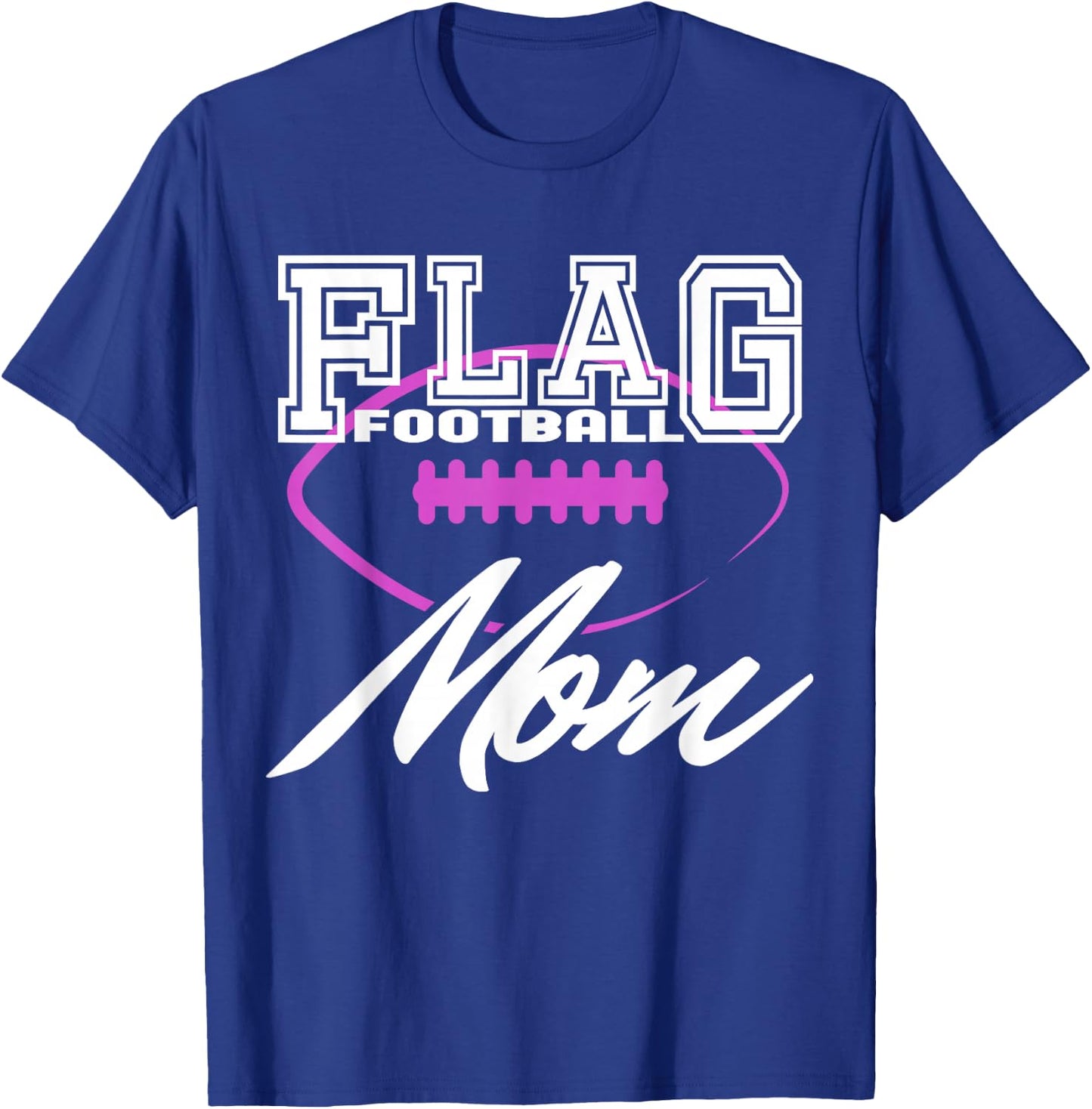 Mum Football Flag T-Shirt - T-Shirt | Royal