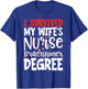I Survived My Wife's Nurse Practitioner Degree T-Shirt - T-Shirt | Royal
