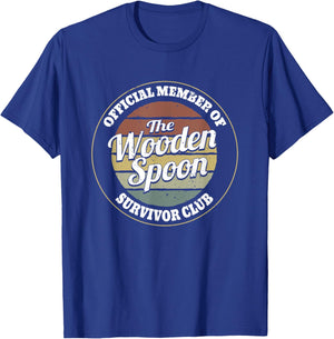 Funny Retro Vintage Wooden Spoon Survivor T-Shirt - T-Shirt | Royal